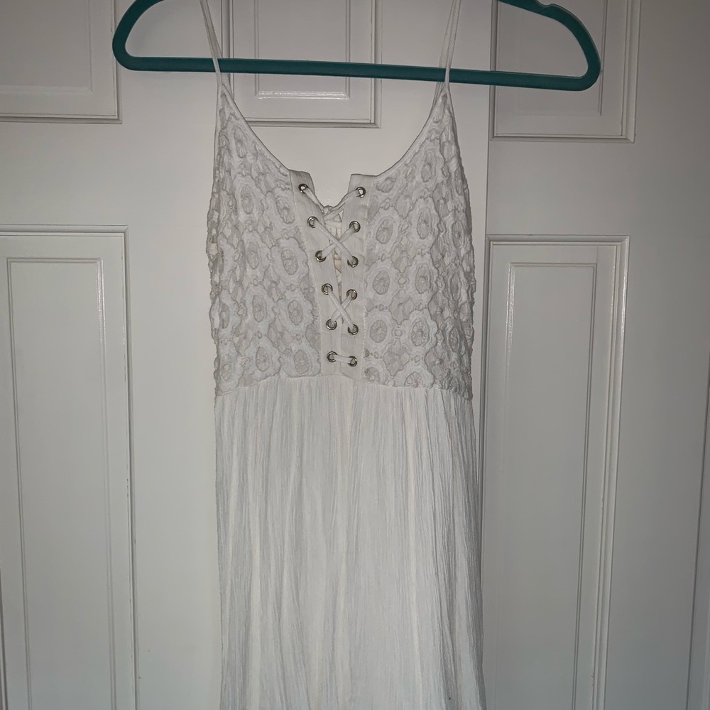 White mini dress
